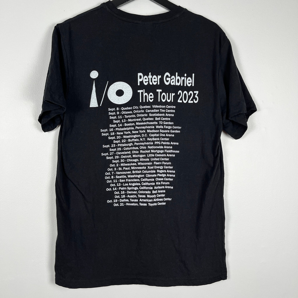 Peter Gabriel 73Rd Anniversary 1950-2023 Tour Men T-shirt Black Size M - Picture 2 of 8